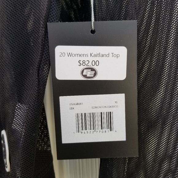 NWT DKNY Kaitland crewneck sweater sheer mesh top - Picture 6 of 8